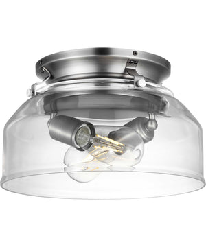 12" Springer Clear Glass Light Kit Antique Nickel