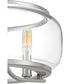 Pruitt Medium 3-light Semi Flush Mount Brushed Nickel