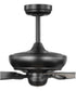 Kennedale 72-Inch 5-Blade DC Motor Transitional Ceiling Fan Rustic Charcoal/Matte Black Matte Black