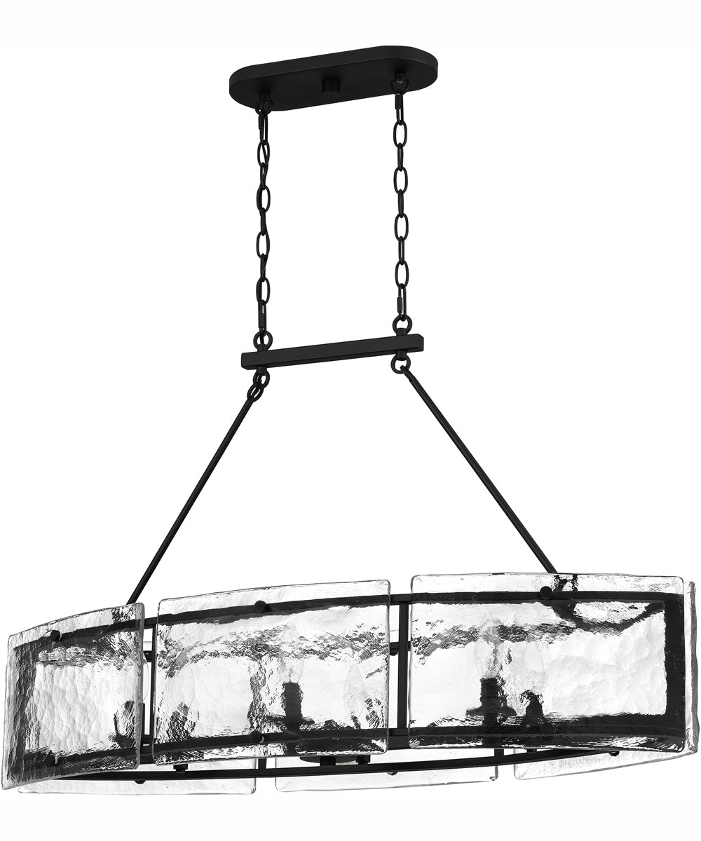 Fortress Medium 6-light Island Light Earth Black