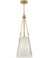 Danvers 1-Light Small Pendant in Lacquered Dark Brass