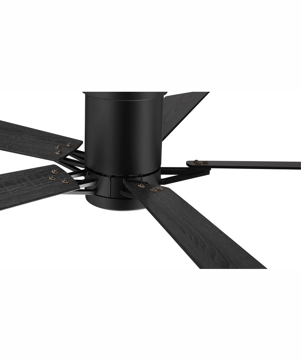 52" Wyatt 1-Light Ceiling Fan Flat Black