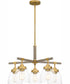 Burkett 5-light Chandelier Light Gold