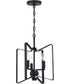 Shayna 3-Light Convertible Semi Flush Flat Black