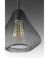 Mesh 1-Light Farmhouse Pendant Light Antique Bronze