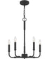 Abner 5-light Chandelier Matte Black