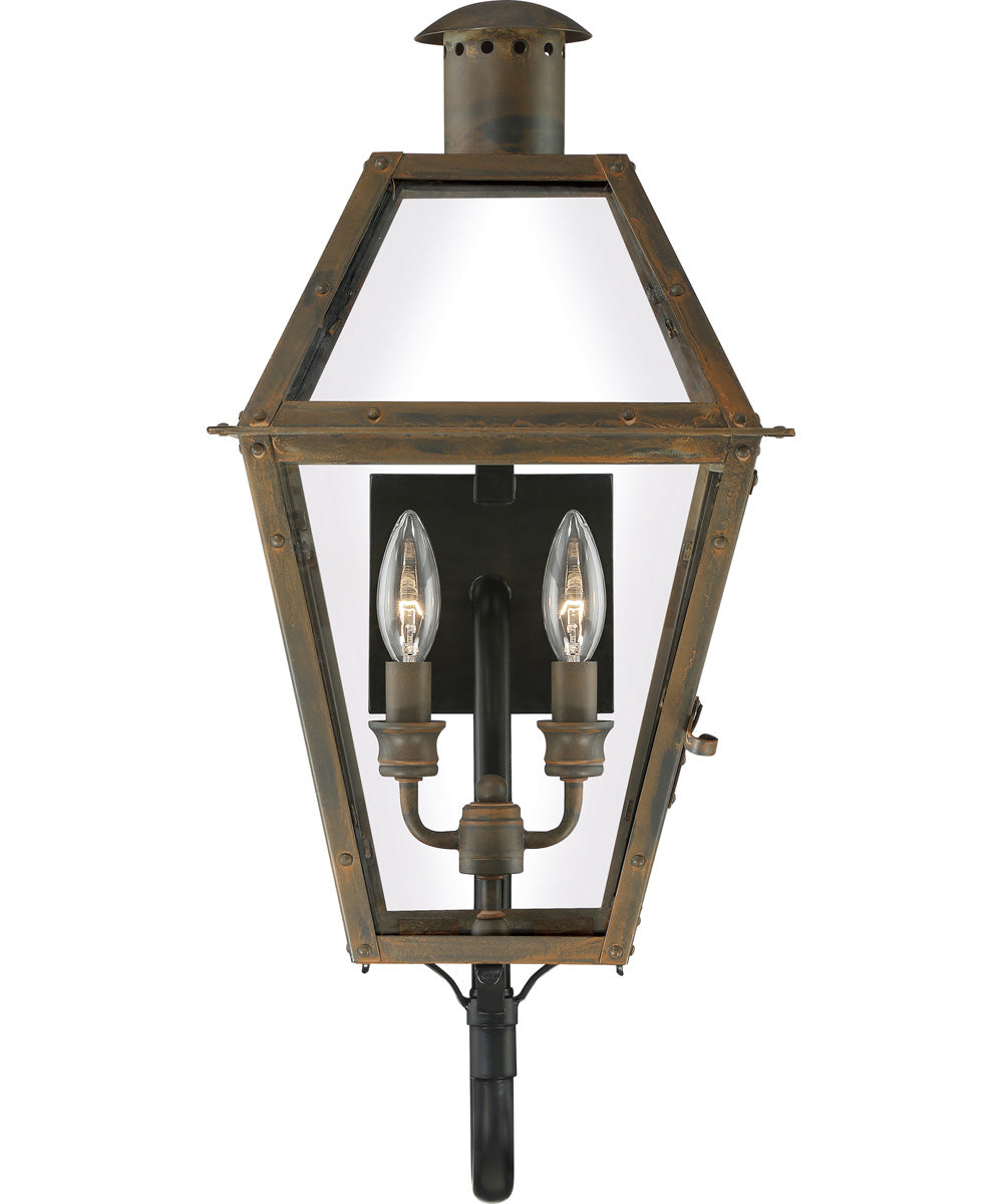 Rue De Royal Large 2-light Outdoor Wall Light Industrial Bronze