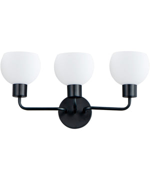 Coraline 3-Light Bath Vanity Black
