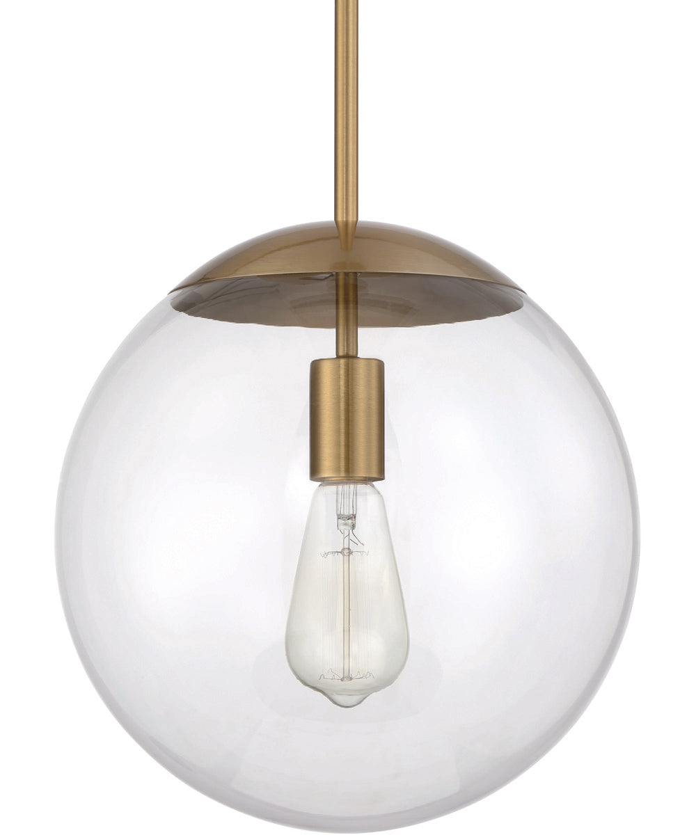 Gaze 1-Light Pendant Satin Brass