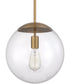 Gaze 1-Light Pendant Satin Brass