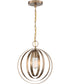 12"W Pendleton 1-Light Pendant Burnished Brass