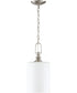 Dardyn 1-Light Mini Pendant Brushed Polished Nickel
