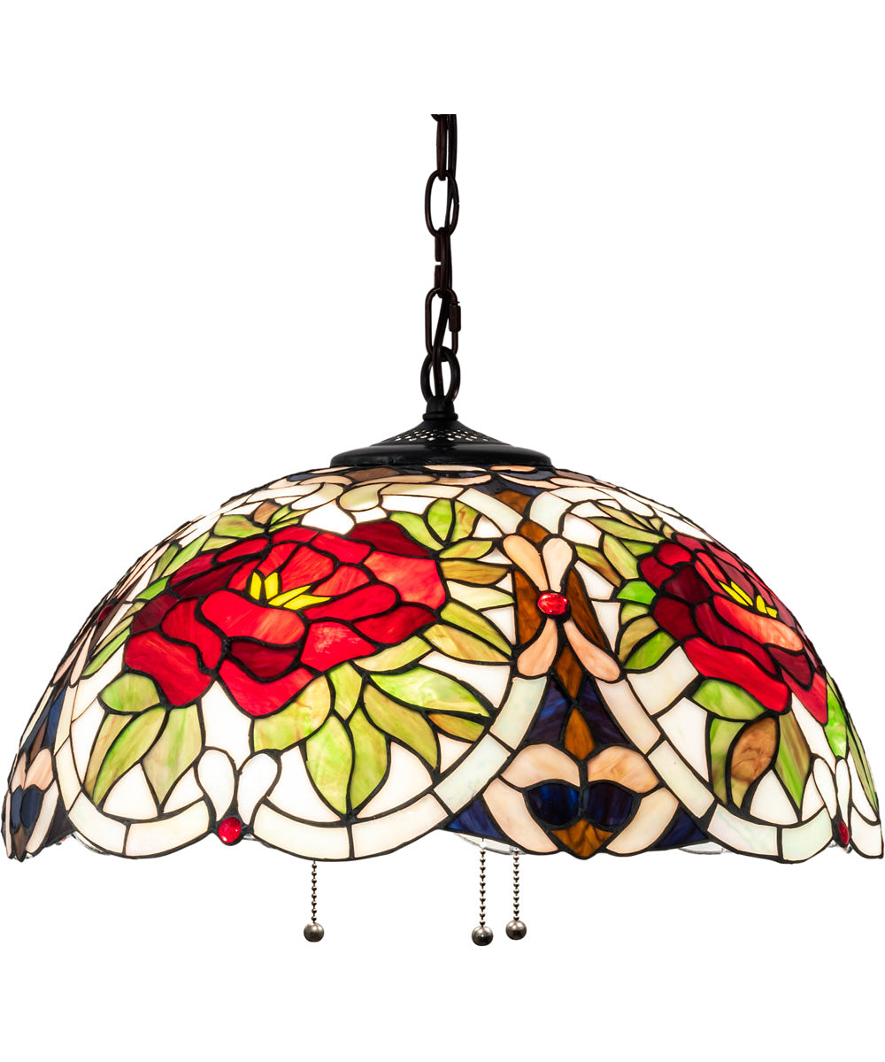 20" Wide Renaissance Rose Pendant