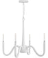 Maris 4-Light Medium Chandelier in Textured Plaster
