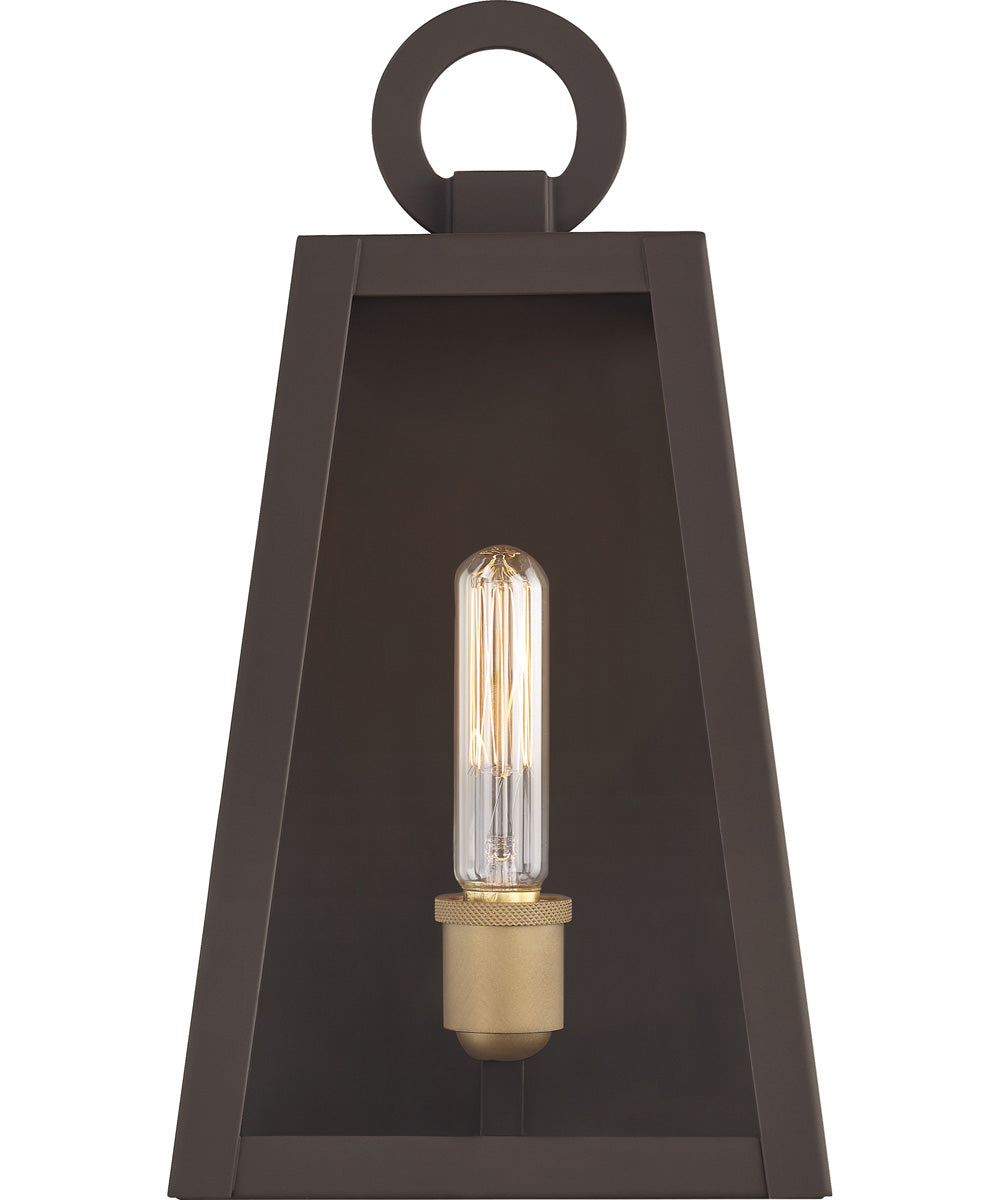 Poplar Point Medium 1-light Outdoor Wall Light  Coastal Armour Aluminum Old Bronze