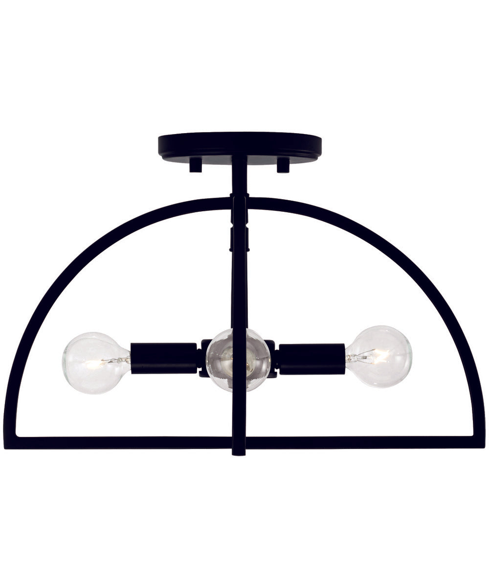 Lawson 4-Light Semi-Flush Matte Black