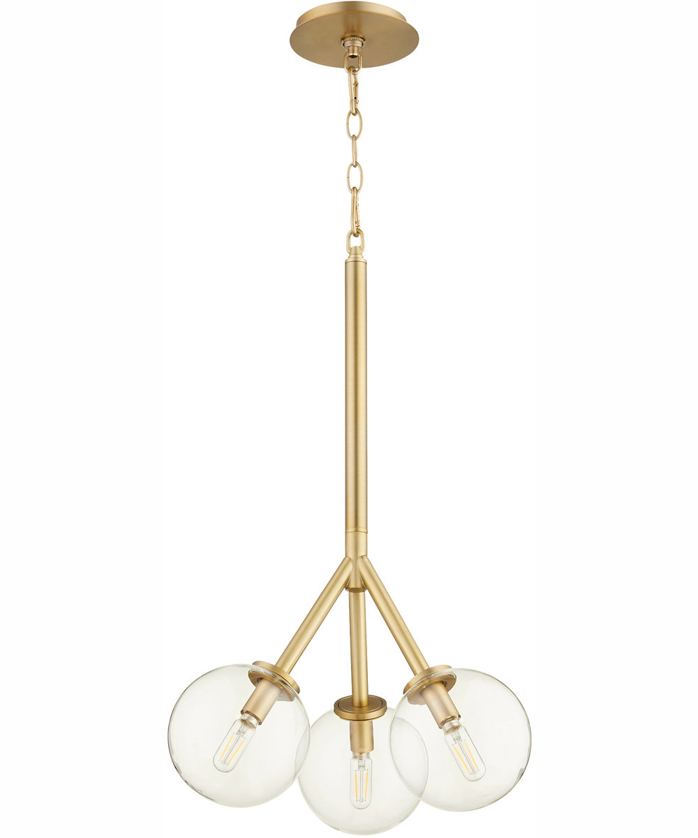Rovi 3-light Pendant Aged Brass