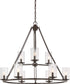 Buchanan 9-light Chandelier Western Bronze