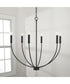 Ansley 6-Light Chandelier Matte Black