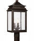 Sutter Creek 3-Light Outdoor Post-Lantern Rain or Shine - Oiled Bronze