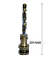 Antiqued Metal Longevity Lamp Finial 2.25"h