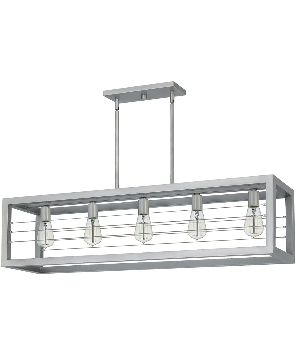 Awendaw 5-light Island Light Antique Nickel