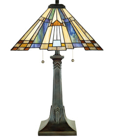Inglenook Small 2-light Table Lamp Valiant Bronze