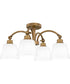 Quoizel Semi-Flush Mount Extra Large 4-light Semi Flush Mount Weathered Brass