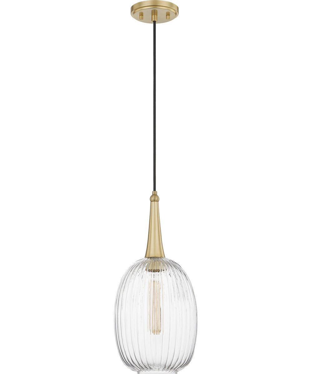 Samson Small 1-light Mini Pendant Satin Brass