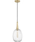 Samson Small 1-light Mini Pendant Satin Brass