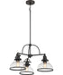 Grant 3-light Chandelier Palladian Bronze