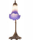 15" High Blue/White Tiffany Pond Lily Accent Lamp