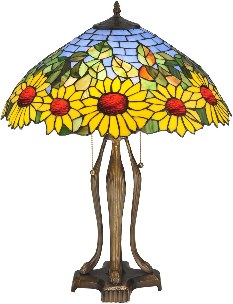 24"H Wild Sunflower Table Lamp
