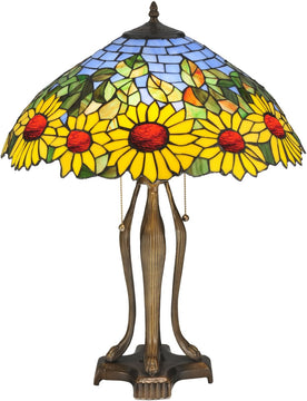 24"H Wild Sunflower Table Lamp