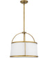 York 4-light Pendant Weathered Brass