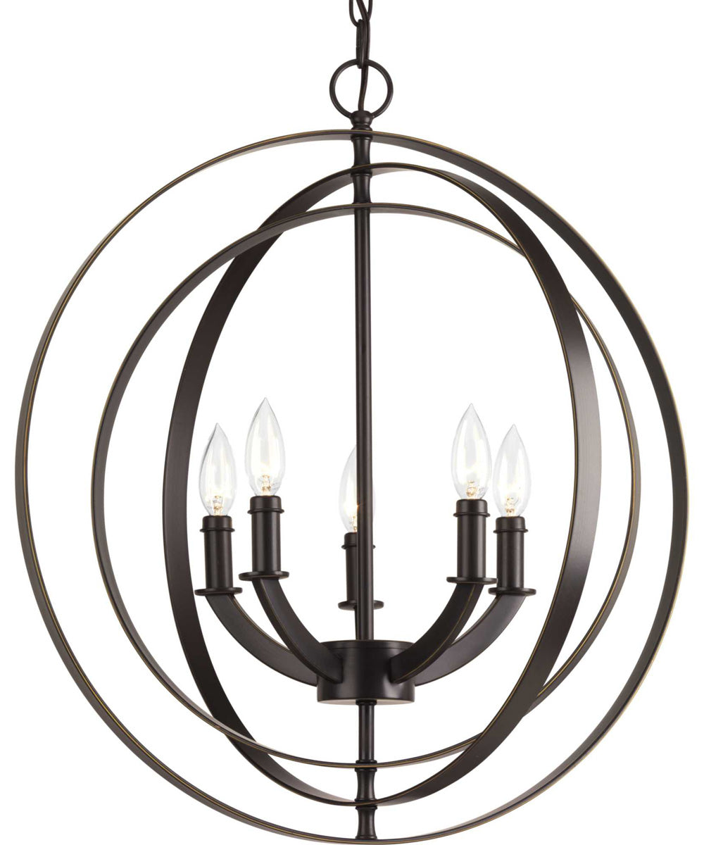 Equinox 5-Light Chandelier Antique Bronze