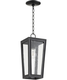 7"W Bravo 1-light Pendant Noir