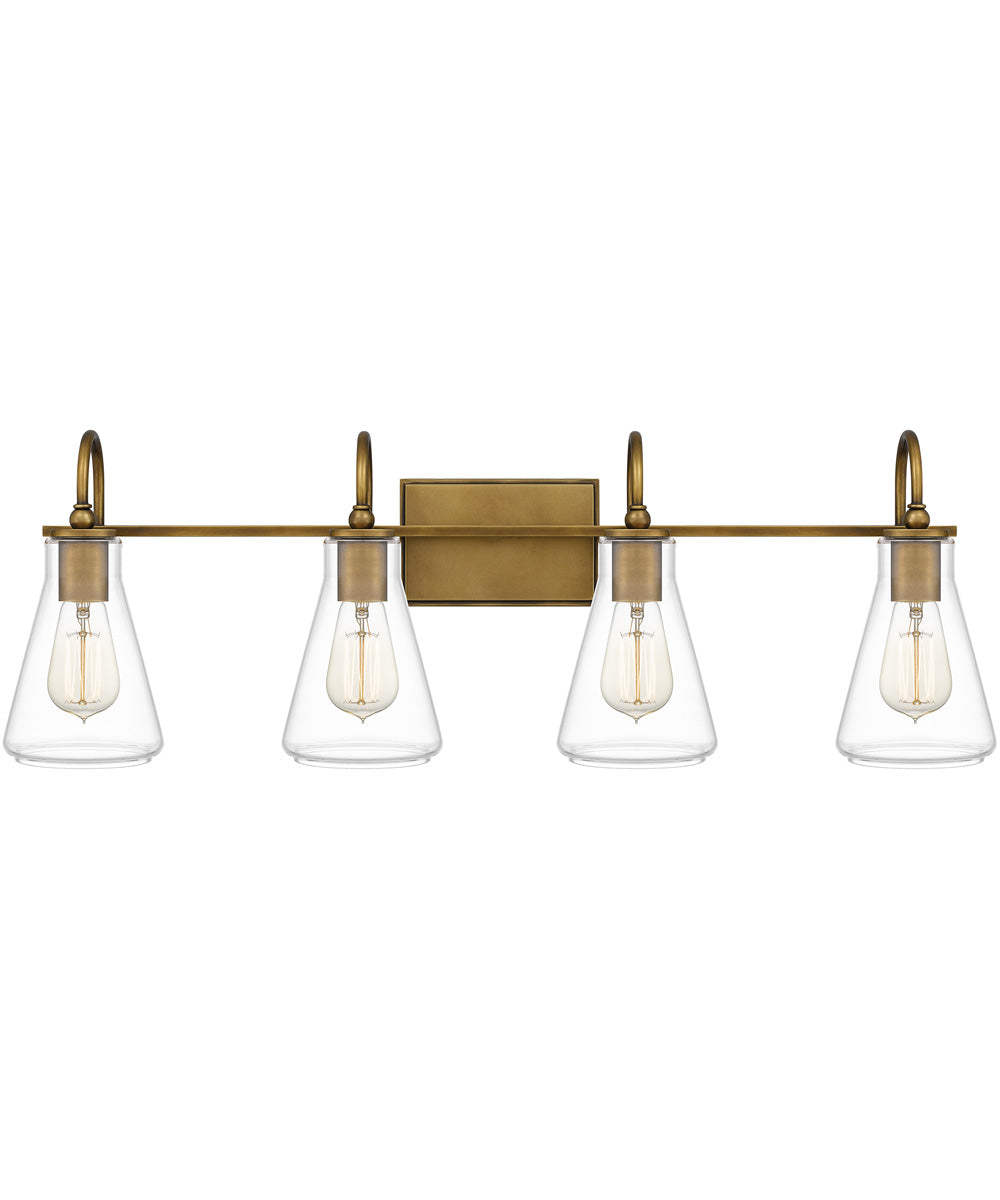 Boyton Extra Large 4-light Bath Light Weathered Brass
