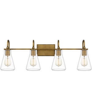 Boyton Extra Large 4-light Bath Light Weathered Brass