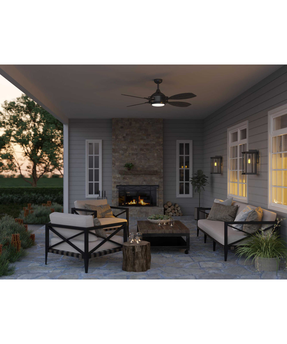 Endicott 1-Light Extra-Large Wall Lantern Textured Black