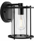 Gunther 1-Light Modern Farmhouse Medium Wall Lantern Matte Black