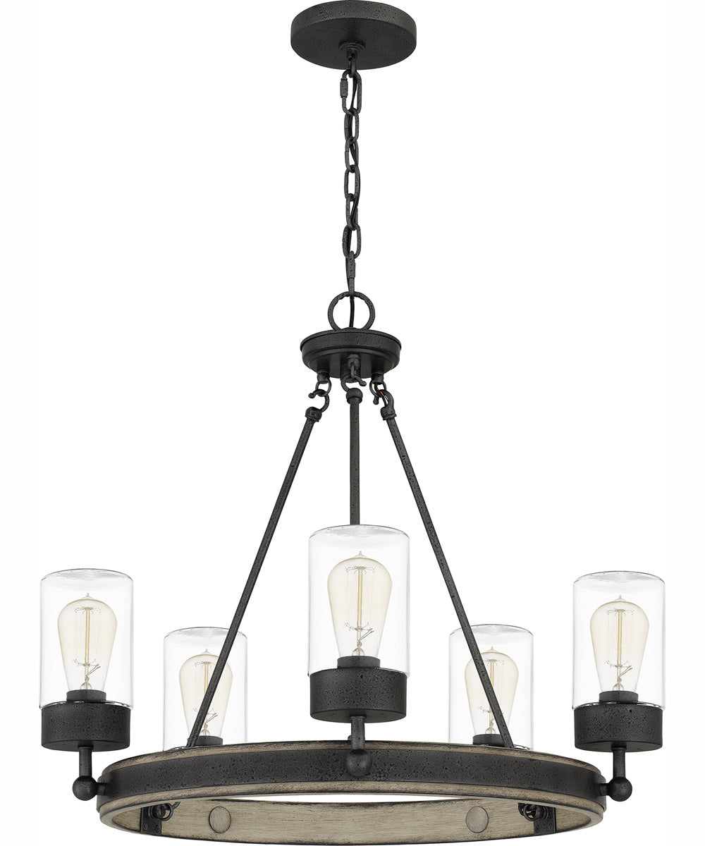 Kelleher 5-light Chandelier Distressed Iron