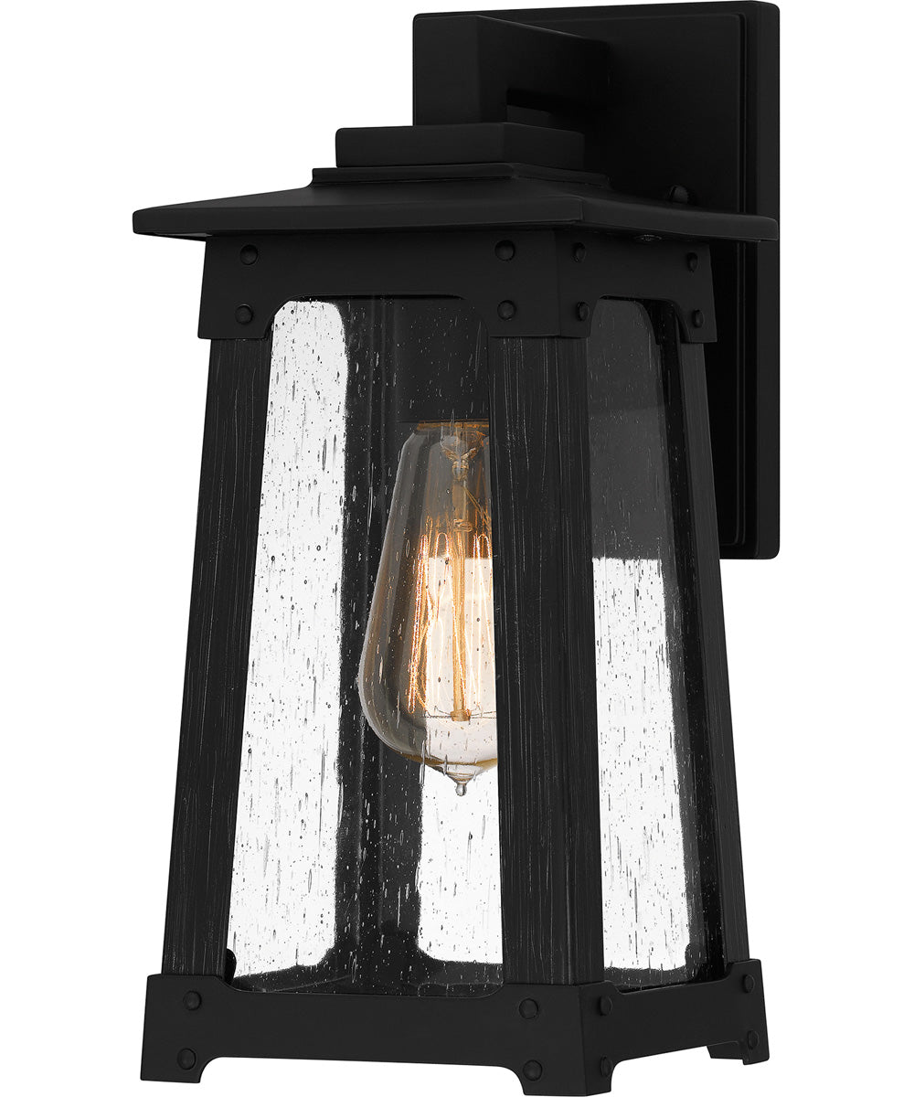 Drescher Small 1-light Outdoor Wall Light  Coastal Armour Aluminum Matte Black
