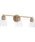 Portman 3-Light Vanity Aged Brass
