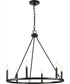 Gilliam 6-Light New Traditional Chandelier Matte Black