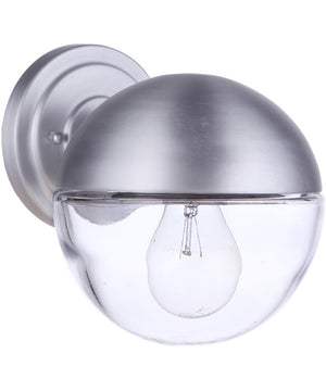 Evie 1-Light Outdoor Wall Light Satin Aluminum