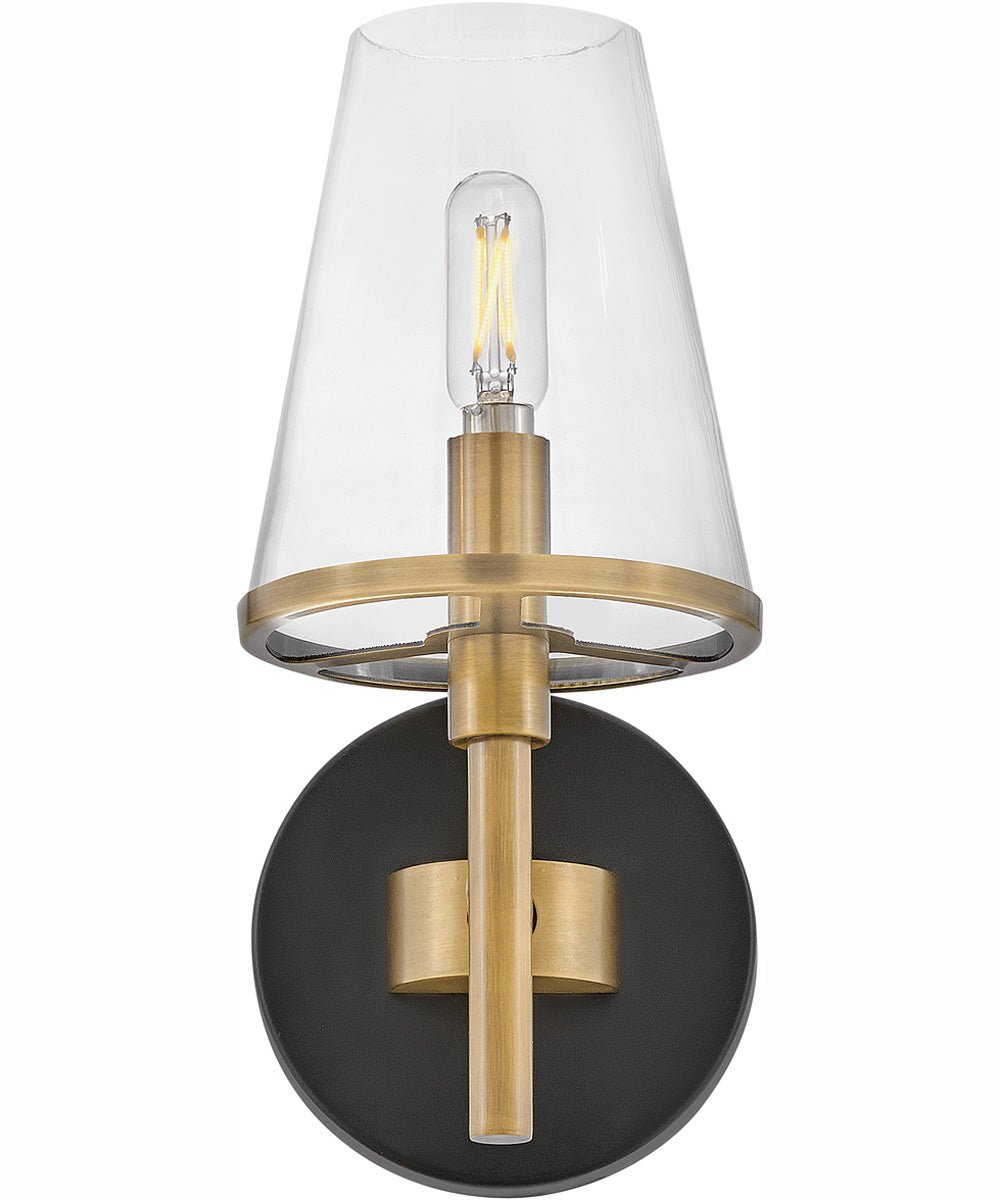 Marten 1-Light Single Light Vanity in Heritage Brass