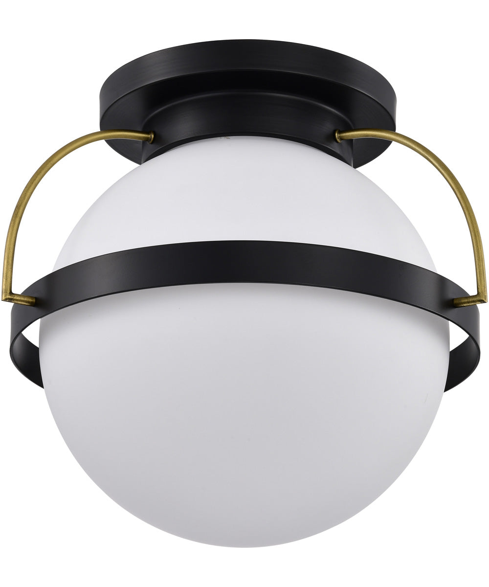 Lakeshore 1-Light Close-to-Ceiling Matte Black