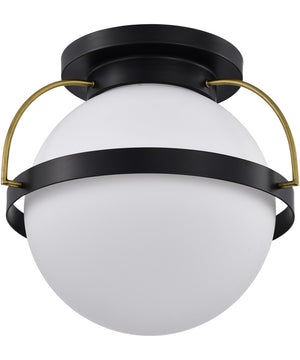 Lakeshore 1-Light Close-to-Ceiling Matte Black