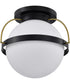Lakeshore 1-Light Close-to-Ceiling Matte Black